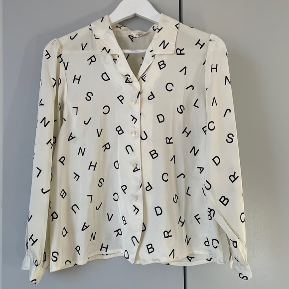 Tops - Vintage satin blouse size S